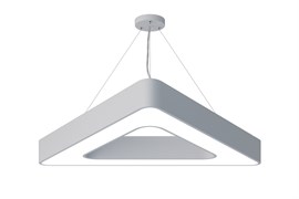 ЭРА Светильник светодиодный Geometria Delta SPO-154-W-40K-042 42Вт 4000К 2300Лм IP40 800*800*80 белый подвесной Б0050580