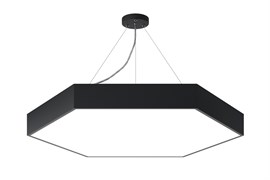 ЭРА Светильник светодиодный Geometria Hexagon SPO-122-B-40K-066 66Вт 4000К 4800Лм IP40 800*800*80 черный подвесной Б0050553