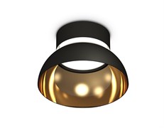 Ambrella Комплект накладного светильника XS8102036 SBK/PYG/CL черный песок/золото желтое полированное/прозрачный GX53 (C8102, N8145) XS8102036