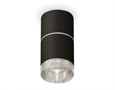 Ambrella Комплект накладного светильника с композитным хрусталем XS7402142 SBK/CL черный песок/прозрачный MR16 GU5.3 (C7402, A2070, C7402, N7191) XS7402142