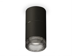 Ambrella Комплект накладного светильника с композитным хрусталем XS7402162 SBK/BK черный песок/тонированный MR16 GU5.3 (C7402, A2071, C7402, N7192) XS7402162