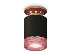 Ambrella Комплект накладного светильника XS6302182 SBK/PPG/PI черный песок/золото розовое полированное/розовый MR16 GU5.3 (N6906, C6302, N6152) XS6302182