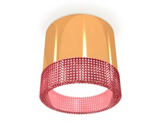 Ambrella Комплект накладного светильника с композитным хрусталем XS8121022 PYG/PI золото желтое полированное/розовый GX53 (C8121, N8486) XS8121022