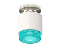 Ambrella Комплект накладного светильника с композитным хрусталем XS7510082 SWH/BL белый песок/голубой MR16 GU5.3 (N7927, C7510, N7194) XS7510082