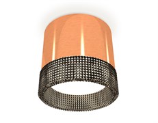Ambrella Комплект накладного светильника с композитным хрусталем XS8122021 PPG/BK золото розовое полированное/тонированный GX53 (C8122, N8484) XS8122021