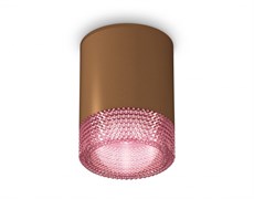 Ambrella Комплект накладного светильника XS6304021 SCF/PI кофе песок/розовый MR16 GU5.3 (C6304, N6152) XS6304021 Ambrella Комплект накладного светильника XS6304021 SCF/PI кофе песок/розовый MR16 GU5.3 (C6304, N6152) XS6304021