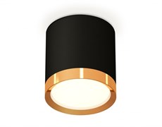 Ambrella Комплект накладного светильника XS8142004 SBK/PYG черный песок/золото желтое полированное GX53 (C8142, N8124) XS8142004 Ambrella Комплект накладного светильника XS8142004 SBK/PYG черный песок/золото желтое полированное GX53 (C8142, N8124) XS8142004