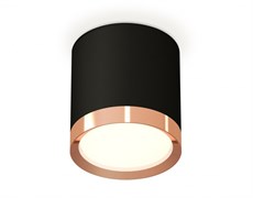 Ambrella Комплект накладного светильника XS8142005 SBK/PPG черный песок/золото розовое полированное GX53 (C8142, N8126) XS8142005 Ambrella Комплект накладного светильника XS8142005 SBK/PPG черный песок/золото розовое полированное GX53 (C8142, N8126) XS8142005