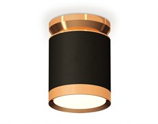 Ambrella Комплект накладного светильника XS8142030 SBK/PYG черный песок/золото желтое полированное GX53 (N8909, C8142, N8124) XS8142030