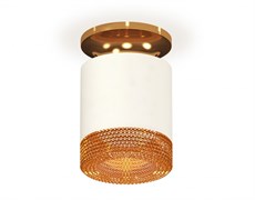 Ambrella Комплект накладного светильника XS7401123 SWH/PYG/CF белый песок/золото желтое полированное/кофе MR16 GU5.3 (N7929, C7401, N7195) XS7401123