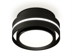 Ambrella Комплект накладного светильника XS8414001 SBK/PBK черный песок/черный полированный GX53 (C8414, N8113) XS8414001