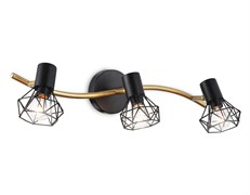 Ambrella Светильник накладной TR8657/3 BK/GD черный/золото E14/3 max 60W 550*100*185 TR8657