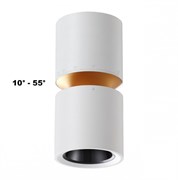 Novotech 359337 OVER NT24 000 белый Светильник накладной светодиодный IP20 LED 10W/3W 3000K 1090Лм 170-265V ARISTO 359337