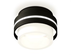 Ambrella Комплект накладного светильника с акрилом XS8414002 SBK/FR черный песок/белый матовый GX53 (C8414, N8401) XS8414002