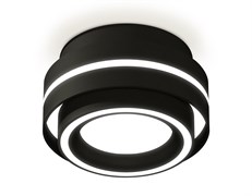 Ambrella Комплект накладного светильника с акрилом XS8414003 SBK/FR черный песок/белый матовый GX53 (C8414, N8434) XS8414003