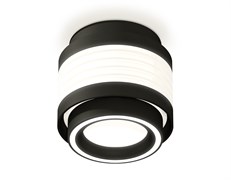 Ambrella Комплект накладного светильника с акрилом XS8432002 SBK/FR черный песок/белый матовый GX53 (C8432, N8434) XS8432002 Ambrella Комплект накладного светильника с акрилом XS8432002 SBK/FR черный песок/белый матовый GX53 (C8432, N8434) XS8432002
