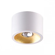 Odeon Light 6668/1CL HIGHTECH ODL19 255 белый с золотым фольг-м Потолочной накладной светильник LED GU10 1*7W 220V GLASGOW (вместо 3877/1CL) 6668/1CL