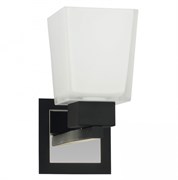 Lussole PROMO 2 Металл Хром / черный Стекло Светильник настенный E14 40W LSC-2501-01