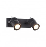 Favourite Arcu Светильник настенный металл черного матового пыльного цвета 2*GU10LED*5W 2026-2W Favourite Arcu Светильник настенный металл черного матового пыльного цвета 2*GU10LED*5W 2026-2W