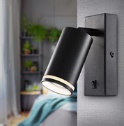 ЭРА Светильник настенный ЭРА WL19 BK GU10 MR16 IP20 черный Б0056360 ЭРА Светильник настенный ЭРА WL19 BK GU10 MR16 IP20 черный Б0056360