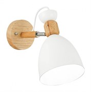 Evoluce BALCAMO SLE103801-01 светильник настенный светлое дерево, белый / белый E27 1*60W SLE103801-01