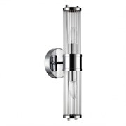 Odeon Light 4945/2W DROPS ODL22 553 хром/прозрачный/стекло Настенный светильн. E27 1*40W IP44 KEPA 4945/2W