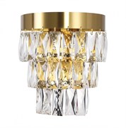 Favourite Crystal настенный светильник каркас золотого цвета, хрусталь прямоугольной формы высшего качества 2206-2W 2206-2W