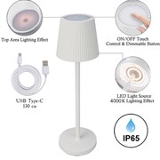 Arte Lamp A1616LT-1WH FUYUE Настольная лампа беспроводная LED IP65 LED A1616LT-1WH Arte Lamp A1616LT-1WH FUYUE Настольная лампа беспроводная LED IP65 LED A1616LT-1WH