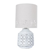 Arte Lamp A4007LT-1WH BUNDA Настольная лампа белая керамика, серый текстиль A4007LT-1WH Arte Lamp A4007LT-1WH BUNDA Настольная лампа белая керамика, серый текстиль A4007LT-1WH