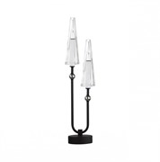 Odeon Light 5429/10TL MODERN ODL_EX24 черный матов./прозрачный/металл/стекло/акрил Настольная лампа LED 10W 3000K 740Лм FUNGO 5429/10TL