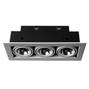 Arte Lamp Cardani Белый/Серый Светильник точечный встаиваемый 50W G5,3 3x500lm A5930PL-3WH Arte Lamp Cardani Белый/Серый Светильник точечный встаиваемый 50W G5,3 3x500lm A5930PL-3WH