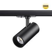 Novotech 359161 PORT NT23 000 черный Светильник трековый однофазный трехжильный IP20 LED 24W 220V 3000К 2300Лм SELENE 359161