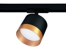 Ambrella Трековый однофазный светильник со сменной лампой GL5365 BK/GD черный/золото GX53 max 12W GL5365 Ambrella Трековый однофазный светильник со сменной лампой GL5365 BK/GD черный/золото GX53 max 12W GL5365