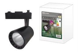 TDM Светильник трековый однофазный LED TRL-01-015-WB 15 Вт, 24°, 3000 К, 80 Ra, черный SQ0369-0001 TDM Светильник трековый однофазный LED TRL-01-015-WB 15 Вт, 24°, 3000 К, 80 Ra, черный SQ0369-0001
