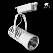 Arte Lamp Track Lights Белый Светильник трековый 30W LED COB 1x2100lm A6330PL-1WH Arte Lamp Track Lights Белый Светильник трековый 30W LED COB 1x2100lm A6330PL-1WH