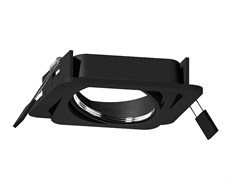 Ambrella Корпус светильника встраиваемый поворотный для насадок D70mm C7659 SBK черный песок 120*120*H25mm MR16 GU5.3 C7659 Ambrella Корпус светильника встраиваемый поворотный для насадок D70mm C7659 SBK черный песок 120*120*H25mm MR16 GU5.3 C7659