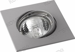 Comtech Terra Светильник галогеновый встраиваемый повор.MR16 1x50W GU5.3 мат.хром квадрат P00357 Comtech Terra Светильник галогеновый встраиваемый повор.MR16 1x50W GU5.3 мат.хром квадрат P00357