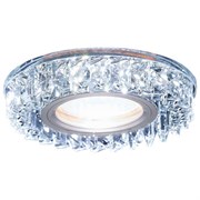 Ambrella Встраиваемый точечный светильник со светодиодной лентой S255 CH хром/прозрачный хрусталь/MR16+3W(LED WHITE) S255 CH Ambrella Встраиваемый точечный светильник со светодиодной лентой S255 CH хром/прозрачный хрусталь/MR16+3W(LED WHITE) S255 CH