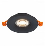 ST Luce ST205.408.01 Светильник встраиваемый Мат. черный GU10 1*50W D95xH27 220V Без ламп ST205.408.01