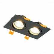 ST LUCE  ST251.408.02 Св-к встр. Черный GU10 2*50W IP20 L170xW92xH27 220V Без ламп ST251.408.02