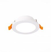 ST Luce ST212.508.05 Светильник встраиваемый Белый LED 1*5W 3000K/4000K/6000K 375Lm Ra80 110° IP20 D100xH55 220-240V ST212.508.05