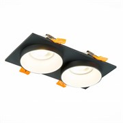 ST LUCE  ST206.428.02 Св-к встр. Черный GU10 2*50W IP20 L175xW92xH38 220V Без ламп ST206.428.02