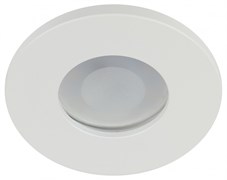 ЭРА Встраиваемый светильник влагозащищенный WR3 WH MR16/GU5.3, IP44, белый Б0054368