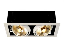 SLV by Marbel KADUX 2 ES111 светильник встраиваемый для 2-х ламп ES111 по 75Вт макс., белый 115551