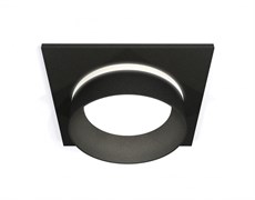 Ambrella Комплект встраиваемого светильника с акрилом XC6521061 SBK/FR черный песок/белый матовый MR16 GU5.3 (C6521, N6229) XC6521061