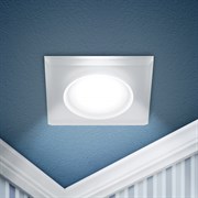 ЭРА Встраиваемый светильник декоративный DK104 WH MR16 GU5.3 белый Б0058391