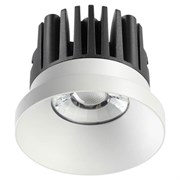 Novotech Светильник белый встраиваемый  IP44 LED 3000K 10W 100-265V METIS 357585