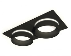 Ambrella Комплект встраиваемого светильника с акрилом XC6526061 SBK/FR черный песок/белый матовый MR16 GU5.3 (C6526, N6229) XC6526061