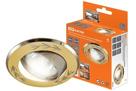 TDM Светильник встраиваемый поворотный СВ 02-01 MR16 50Вт G5.3 матовое золото/никель SQ0359-0002