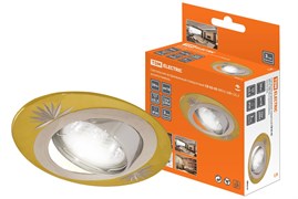 TDM Светильник встраиваемый поворотный СВ 02-05 MR16 50Вт G5.3 золото/никель SQ0359-0014